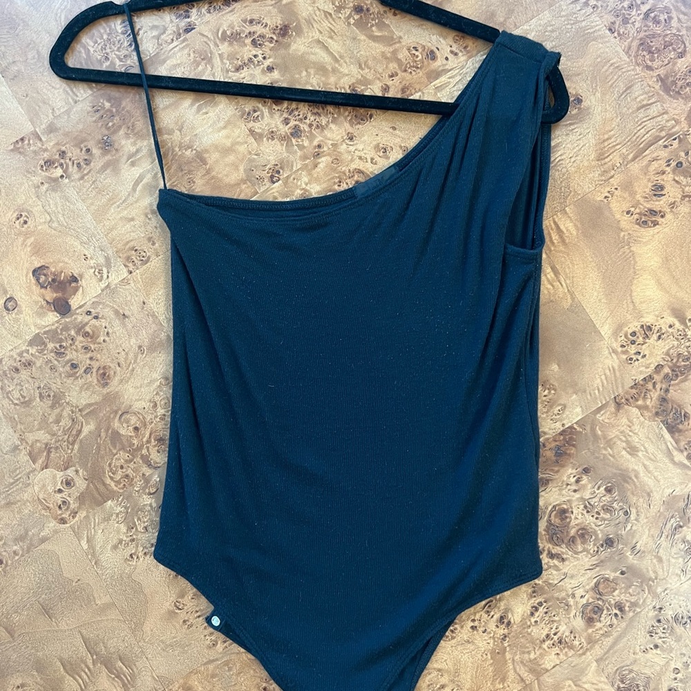 One shoulder ATM bodysuit